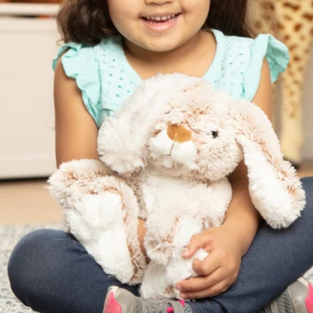 9" Melissa & Doug  Burrow Bunny Rabbit Stuffed Animal, Soft Floppy Ears